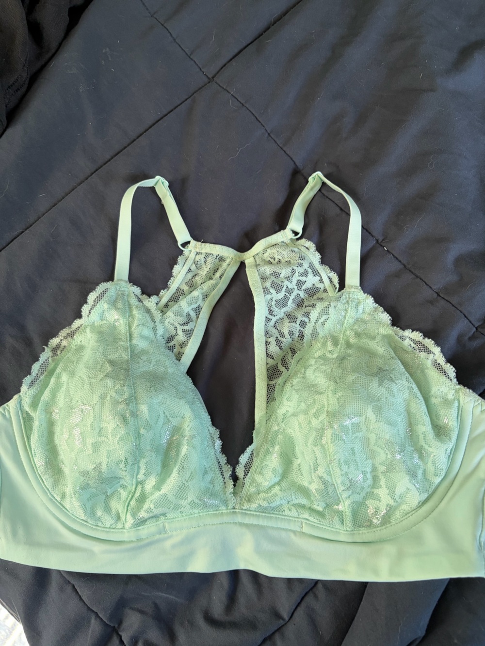 PINK Victoria's Secret Mint Lace Bralette
